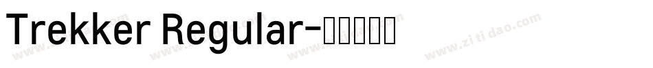 Trekker Regular字体转换
